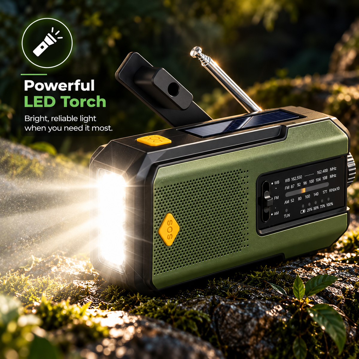 Survived Beacon® – 5-in-1 Emergency Radio