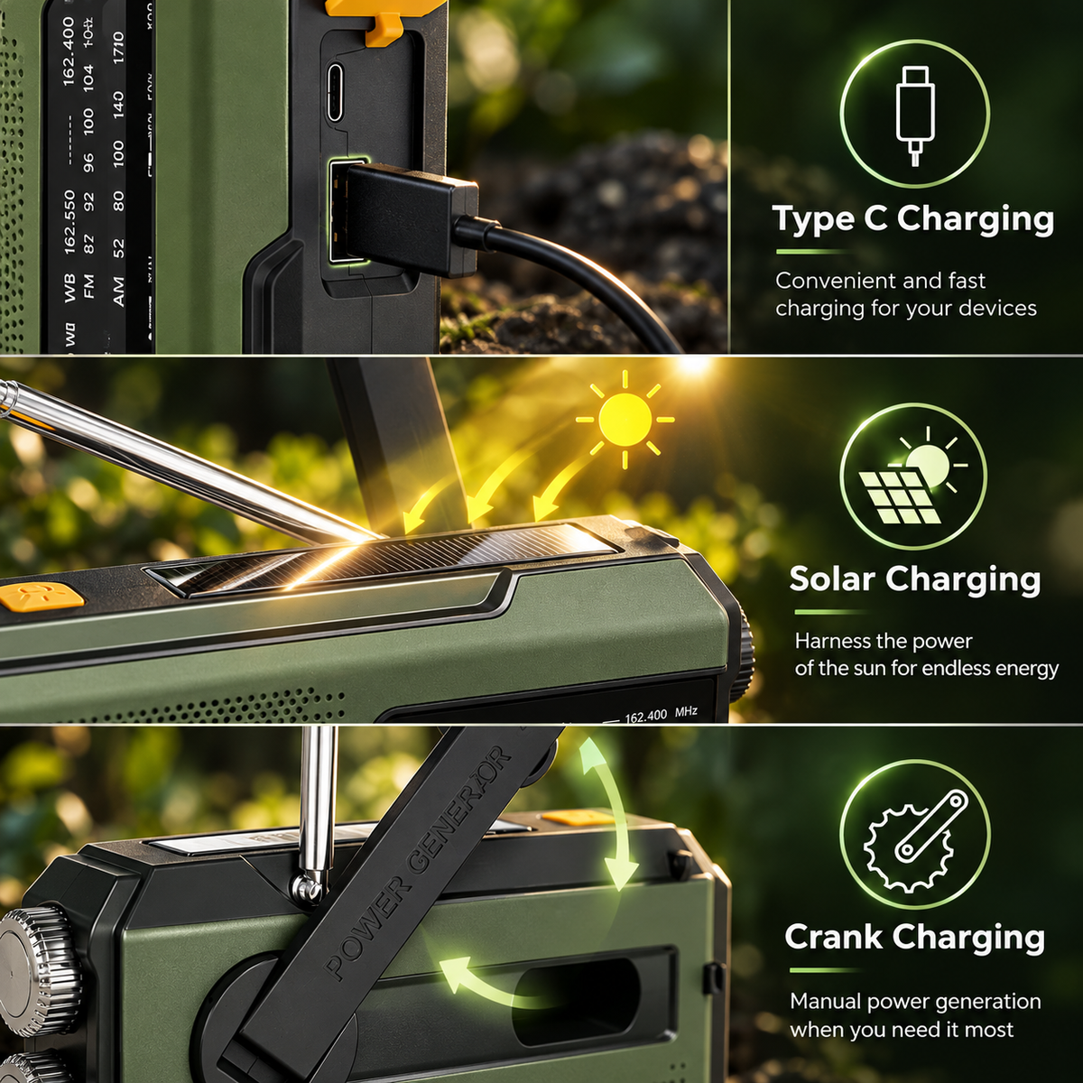 Survived Beacon® – 5-in-1 Emergency Radio