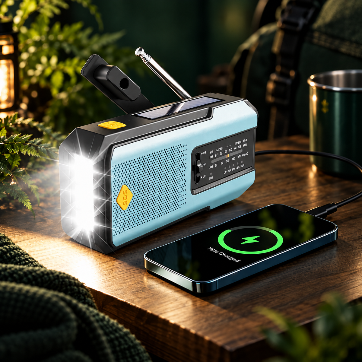 Survived Beacon® – 5-in-1 Emergency Radio